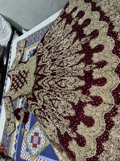 Bridal Lehnga dabka work