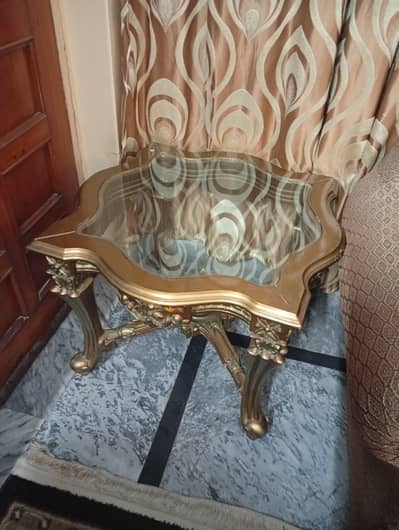 3 piece table set pure kikar wood solid