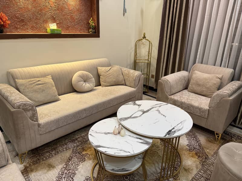 Sofa set , Table set , puffy set 6