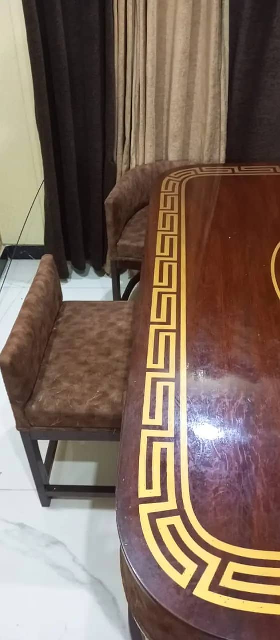 کھانے کی میز کا سیٹ  کے ساتھ 6 کرسیاں 1