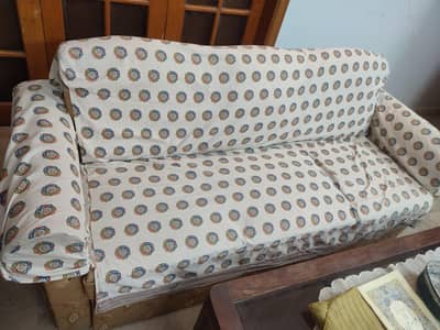 2 Sofa and Sofa Cum Bed Sets with Iron Stand and Setti