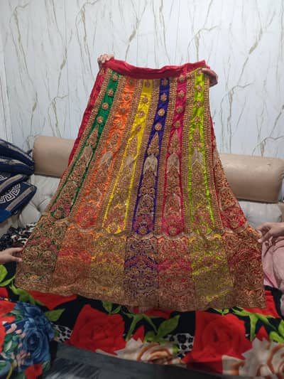 one time use malti lehnga suit