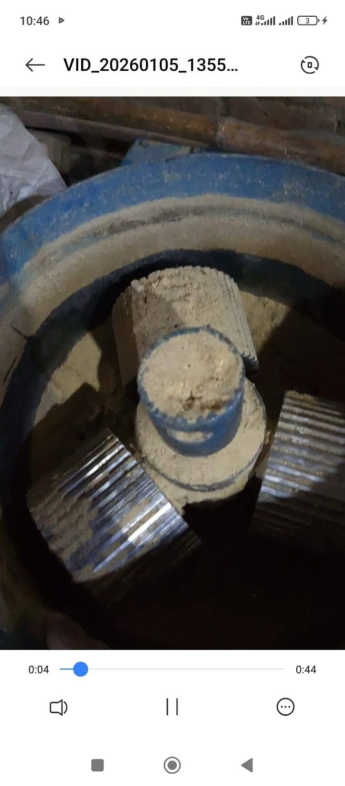 feed machine used completed setup 8