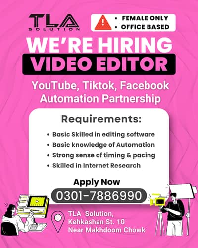 Female Video Editor