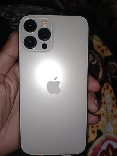 i phone 12 pro max 256gb golden with charger or data cable