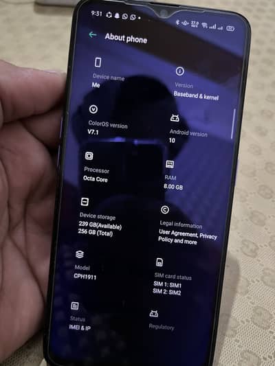 Oppo F11 8/256 pta approved
