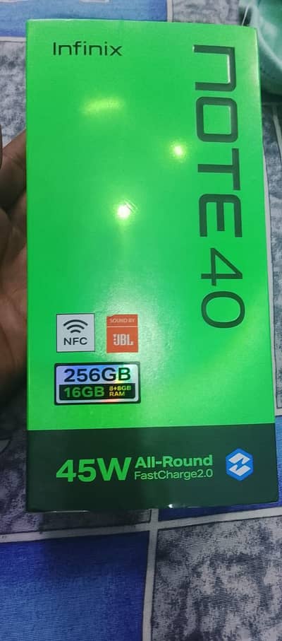 infinix note 40 complete saman ram 8+8 rom 256
