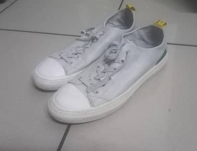 Premium Leather Casual Sneakers - Size [9]