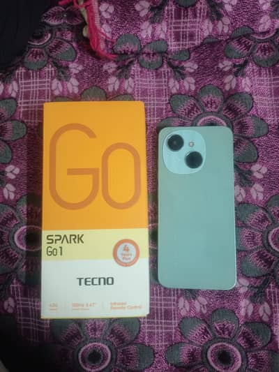 Tecno spark go 1 (4+4/64GB) complete box with charger