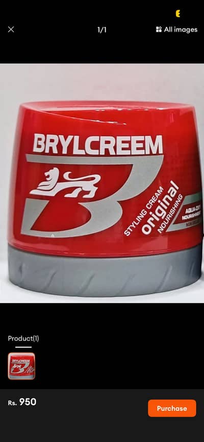 Brylcream is the hair cream
