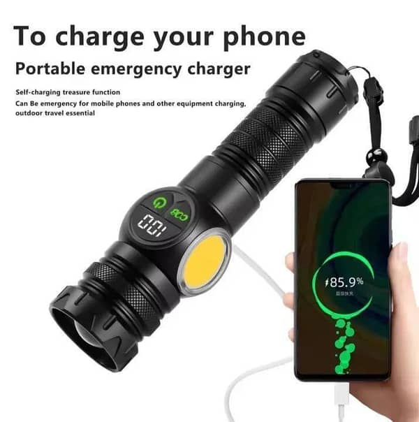 Ruilang TG+COB Multifunctional Flashlight, Outdoor Torch Model: RL-S2305