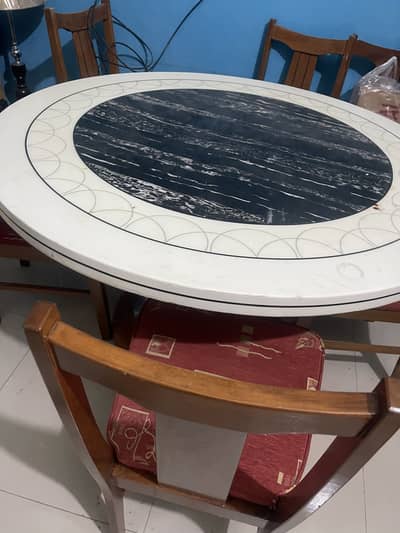 Chinese Dining table with 6 chairs