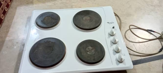 Whirlpool Electric Stove with 4 burner