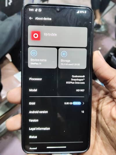 One plus 7T Contact number 03224855129