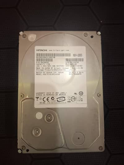 Hitachi 1TB Internal Sata Hard Disk