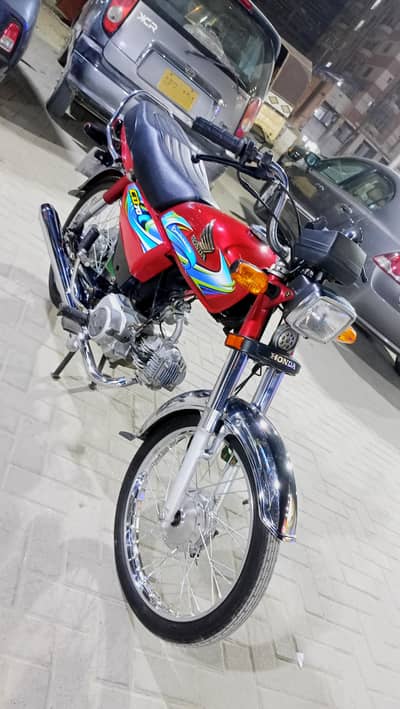 Honda CD70 2024 model Karachi num 1st owner Genuine condition