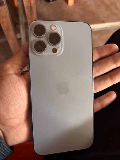 Iphone 13pro max blue colour factory unlocked (with box)