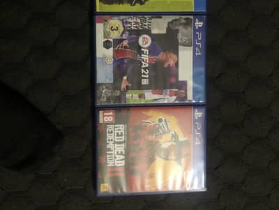 Red dead redemption 2 and Fifa 21 ps4 games