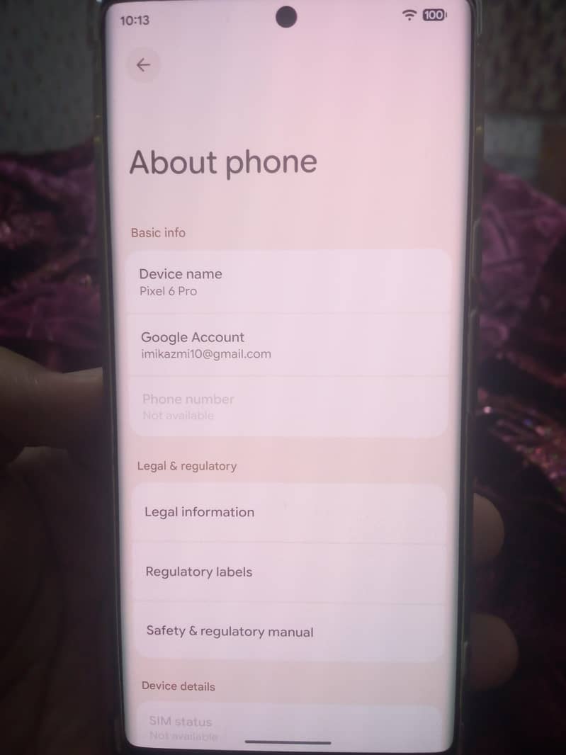 Google Pixel 6 pro 0