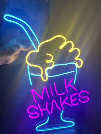 Neon Light Fresh New Piece Milkshake Named