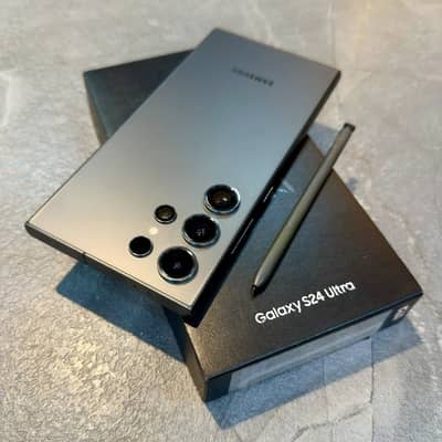 Samsung Mobile S24 Ultra with box 12gb 512 pta approved