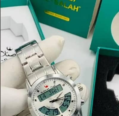 Original Al-Salah New Dual Time  watch only whstaspp 03326312383