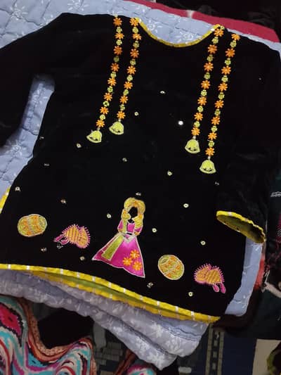 velvet sharara shirt