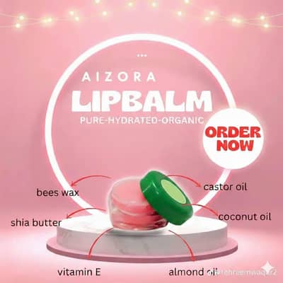 AIZORA Organic Lip Balm – Pure, Hydrated & Natural Care