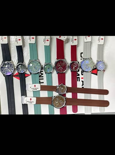 AIZORA Stylish Crystal Time Watches | Premium Quality