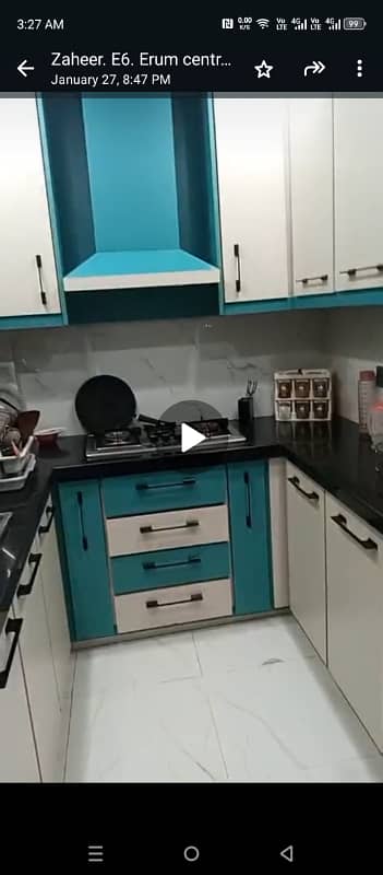 2 bed lounge flat 4 floor ropali recedency block 19 boundry waal project iftikhar estate