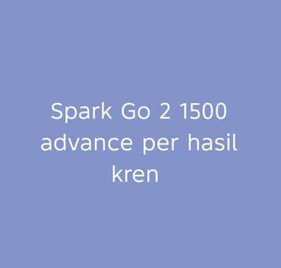 SPARK GO 2 AVAILABLE IN JUST 1500