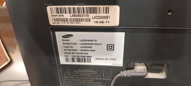 Samsung 22 inch hdmi lcd tv