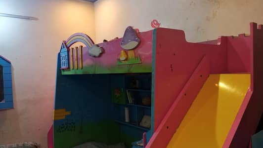 complete kids bunk bedroom set including 2 single mattresses