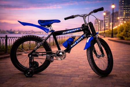 Brand New Suma 20-Inch Kids Bicycle Blue – With Training Wheels