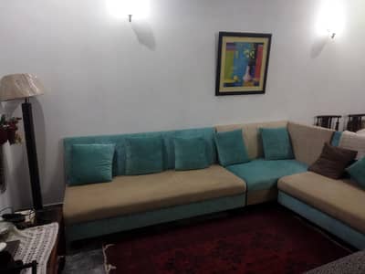 L shape sofa set