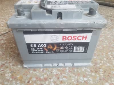 Bosch S5 12V 60 Ah AGM Battery LH position. O3244833221