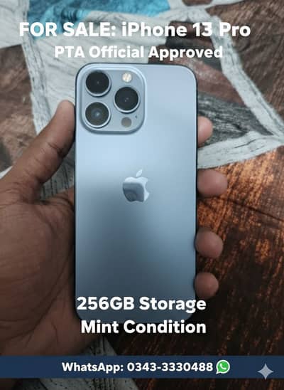 iPhone 13 Pro (256GB) - PTA Approved - 100% Battery Health!