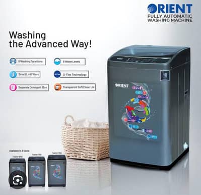 Orient Fully Automatic Topload washing Machine and refrigerator
