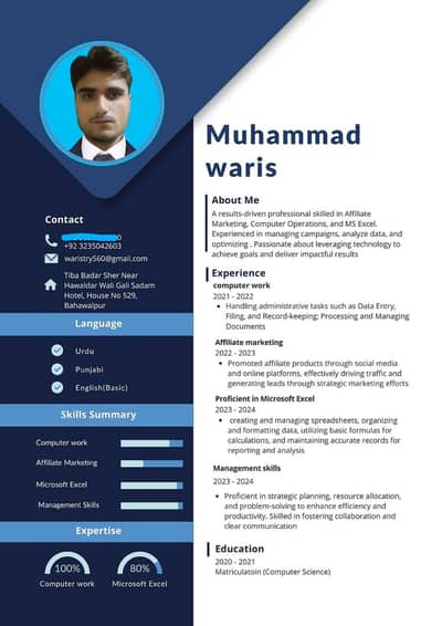 I need job in bahawalpur