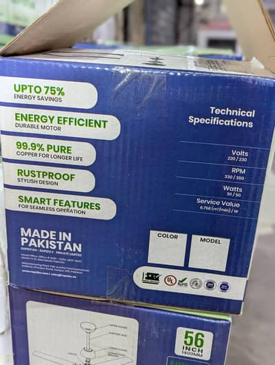 Energy Saver AC DC Ceiling Fan | Low Watt | Brand New Box