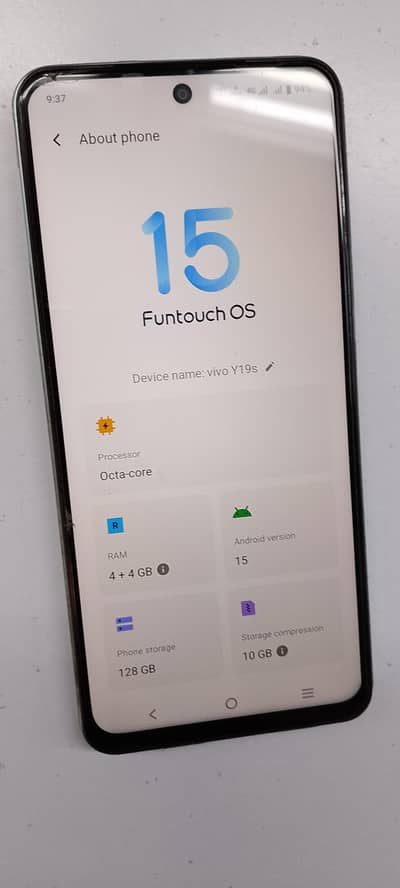 vivo y19s 4gb 128gb hai