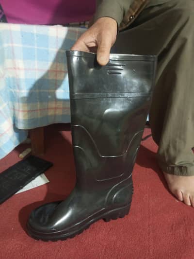 Rain Rubber Long Shoes