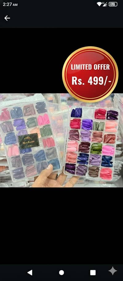 Artificial nail kit 576 pc