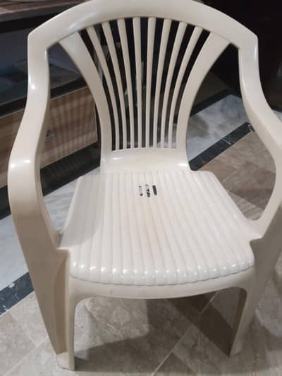 two plastic chairs