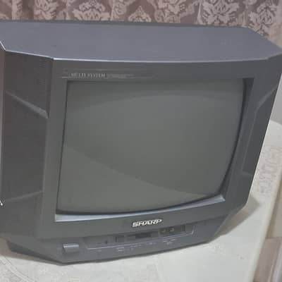 Sharp 14-inch CRT TV (Model 14AG2-S MK2) - Retro / Vintage for parts