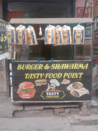 burger and shawarma and zinger Ka counter ha