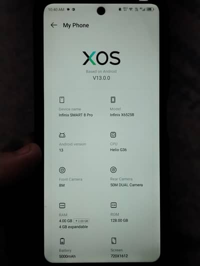 infinix smart 8 pro 10/10 condition