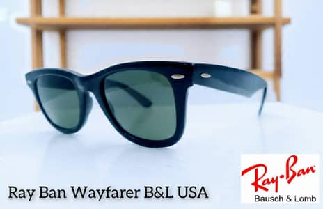 Original Ray Ban Persol Ratti Wayfarer RayBan USA Jaguar B&L Gold