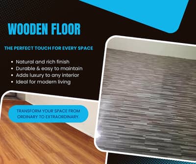 Woden Floor | three stripe designs / TURKISH Wooden FLOOR | PVC Floor