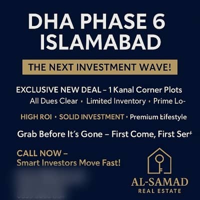 Dha Phase 6 New Deal Corner Plots Fully Developed Plots for Sale
